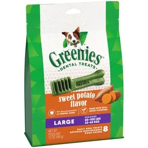 12oz Greenies Large Sweet Potato Treat Pack - Treats